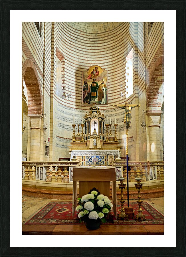 Verona Veneto Italy. San Lorenzo Basilica Picture Frame print