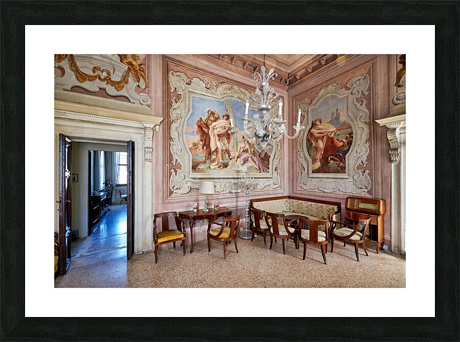 Vicenza Veneto Italy. The interiors of the Villa Valmarana ai Nani frescoed  by Giambattista and Giandomenico Tiepolo Picture Frame print