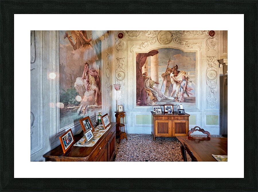 Vicenza Veneto Italy. The interiors of the Villa Valmarana ai Nani frescoed  by Giambattista and Giandomenico Tiepolo Picture Frame print