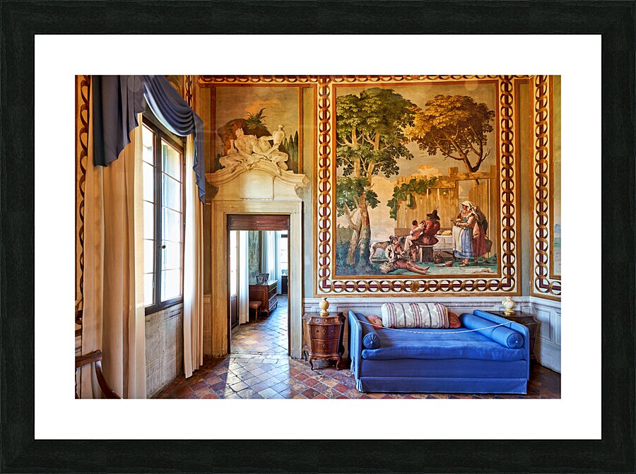 Vicenza Veneto Italy. The interiors of the Villa Valmarana ai Nani frescoed  by Giambattista and Giandomenico Tiepolo Picture Frame print