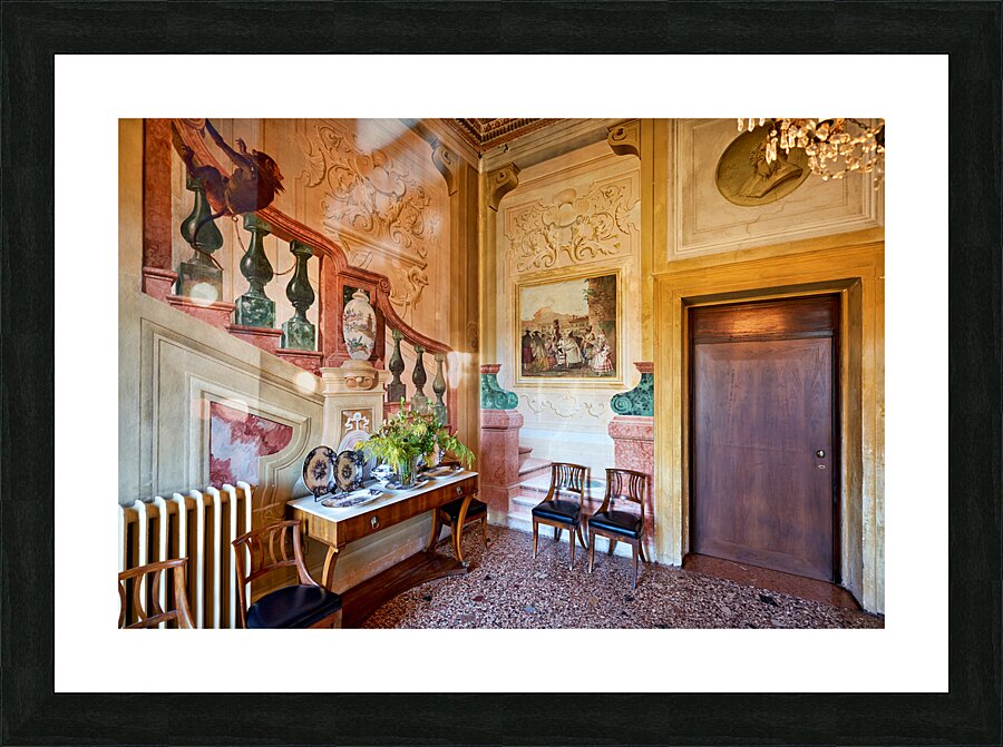 Vicenza Veneto Italy. The interiors of the Villa Valmarana ai Nani frescoed  by Giambattista and Giandomenico Tiepolo Picture Frame print