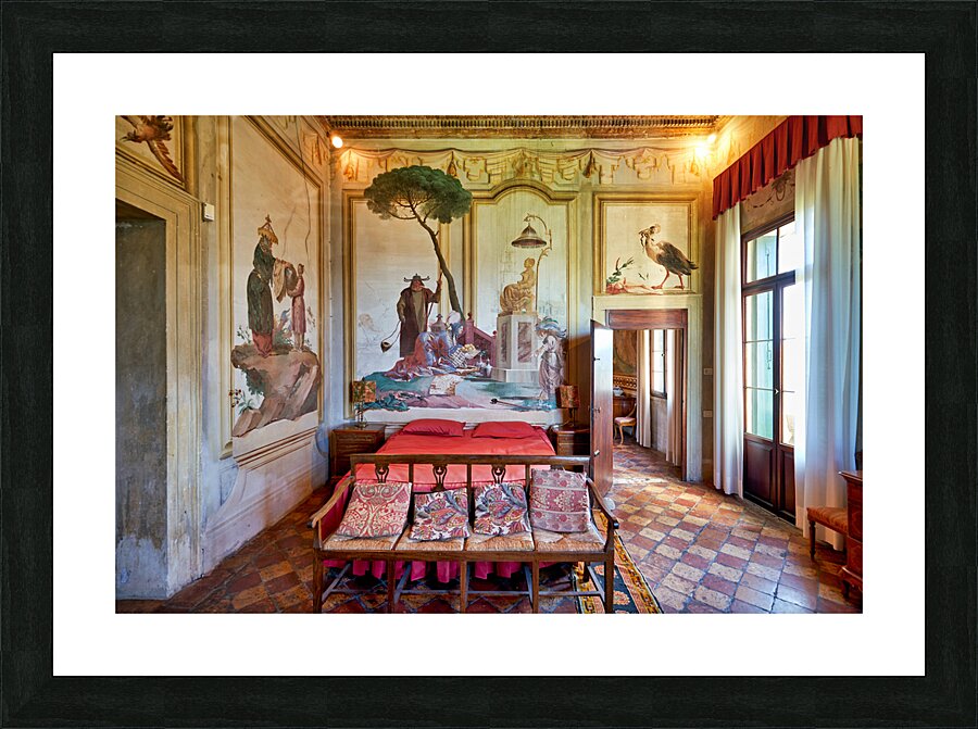 Vicenza Veneto Italy. The interiors of the Villa Valmarana ai Nani frescoed  by Giambattista and Giandomenico Tiepolo Picture Frame print