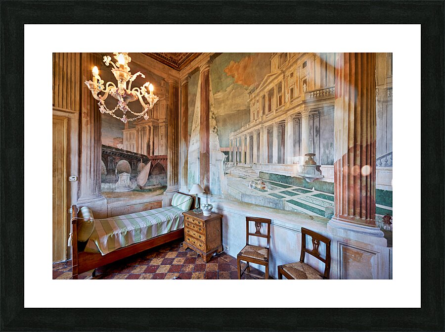 Vicenza Veneto Italy. The interiors of the Villa Valmarana ai Nani frescoed  by Giambattista and Giandomenico Tiepolo Picture Frame print