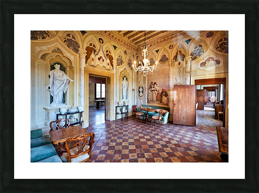 Vicenza Veneto Italy. The interiors of the Villa Valmarana ai Nani frescoed  by Giambattista and Giandomenico Tiepolo Picture Frame print