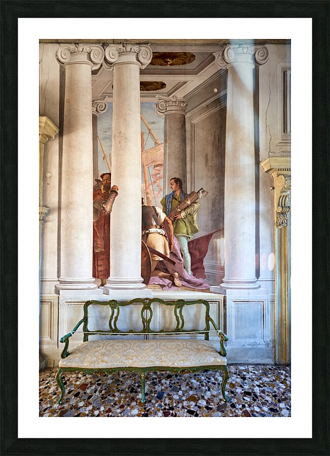Vicenza Veneto Italy. The interiors of the Villa Valmarana ai Nani frescoed  by Giambattista and Giandomenico Tiepolo Picture Frame print