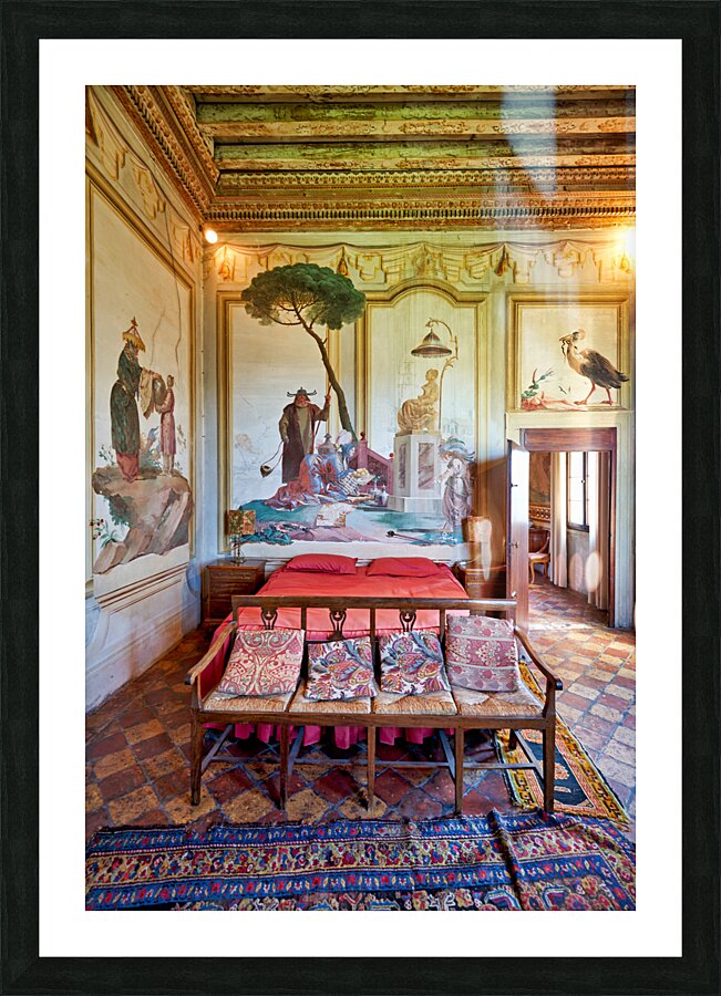 Vicenza Veneto Italy. The interiors of the Villa Valmarana ai Nani frescoed  by Giambattista and Giandomenico Tiepolo Picture Frame print