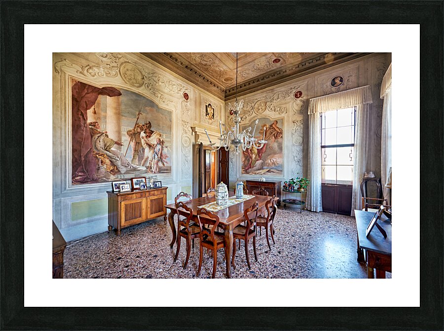 Vicenza Veneto Italy. The interiors of the Villa Valmarana ai Nani frescoed  by Giambattista and Giandomenico Tiepolo Picture Frame print