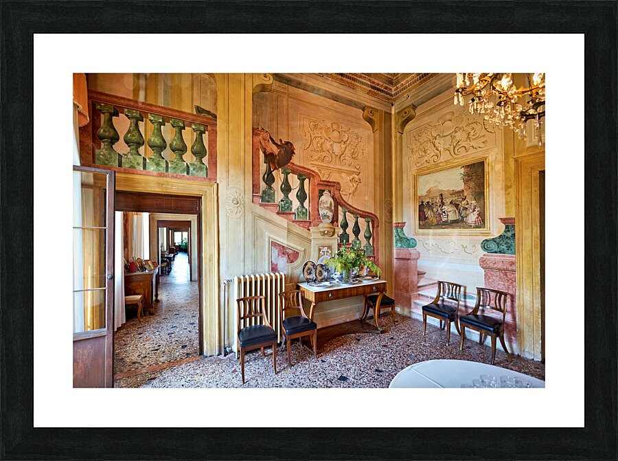 Vicenza Veneto Italy. The interiors of the Villa Valmarana ai Nani frescoed  by Giambattista and Giandomenico Tiepolo Picture Frame print