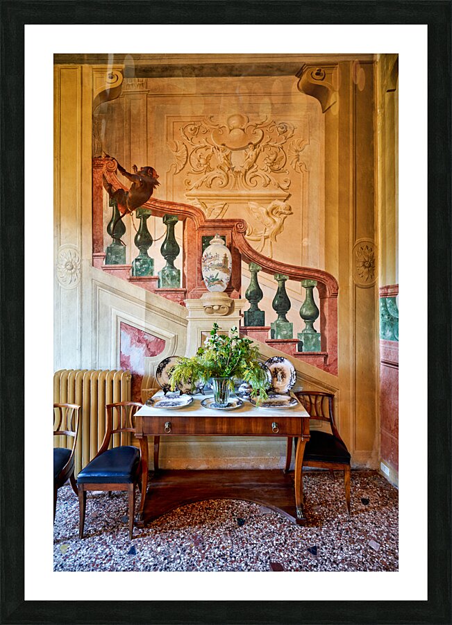 Vicenza Veneto Italy. The interiors of the Villa Valmarana ai Nani frescoed  by Giambattista and Giandomenico Tiepolo Picture Frame print