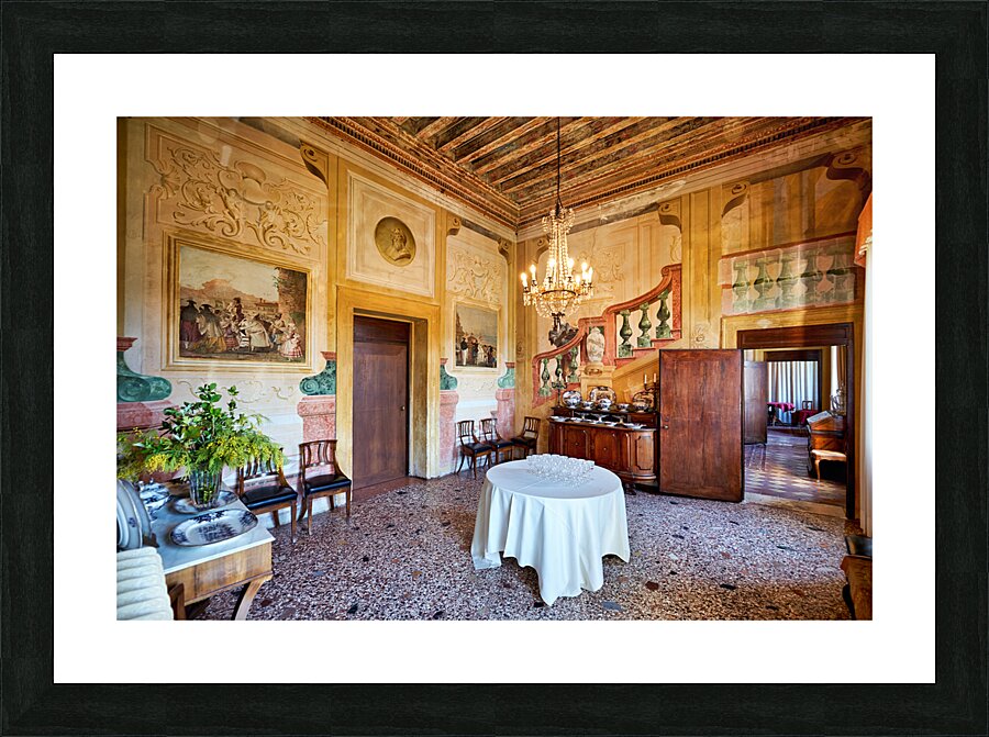 Vicenza Veneto Italy. The interiors of the Villa Valmarana ai Nani frescoed  by Giambattista and Giandomenico Tiepolo Picture Frame print