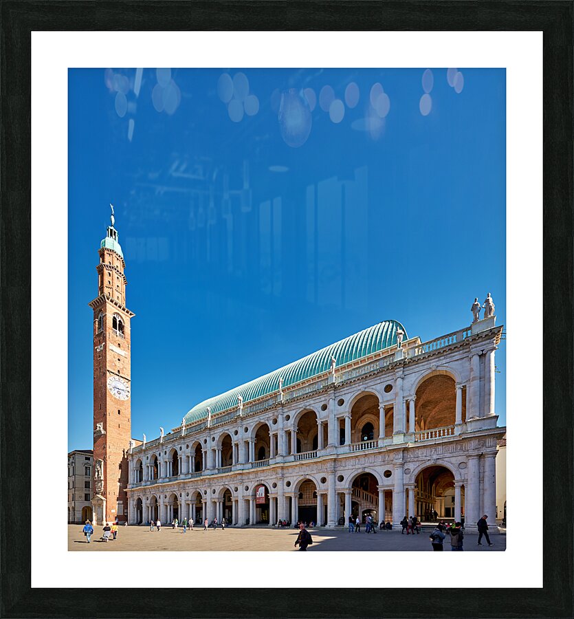 Vicenza Veneto Italy. The Basilica Palladiana is a Renaissance building in the central Piazza dei Signori in Vicenza Picture Frame print