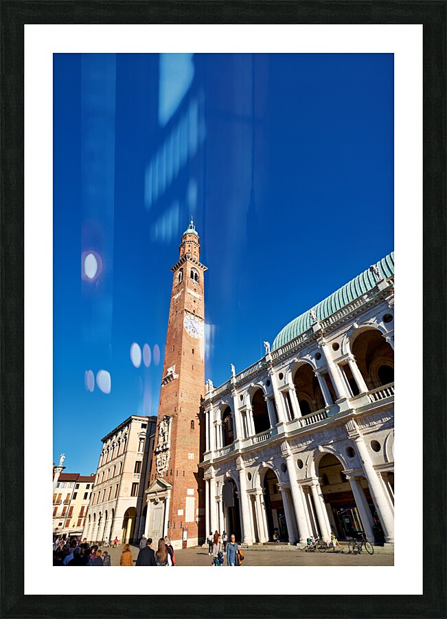 Vicenza Veneto Italy. The Basilica Palladiana is a Renaissance building in the central Piazza dei Signori in Vicenza Picture Frame print