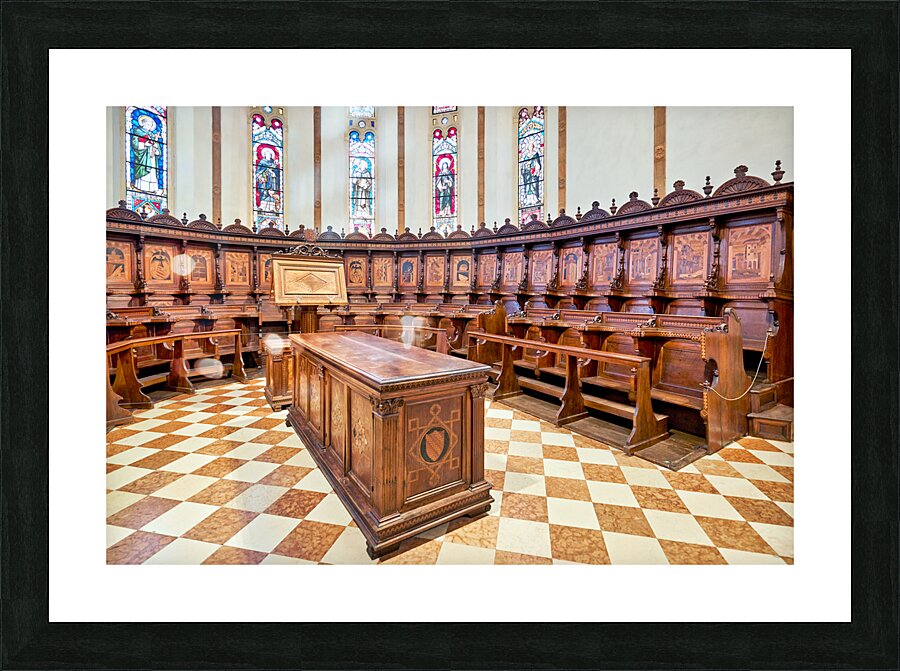 Vicenza Veneto Italy. Santa Corona is a Gothic-style Roman Catholic church Picture Frame print