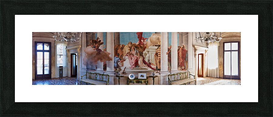 Vicenza Veneto Italy. The interiors of the Villa Valmarana ai Nani frescoed  by Giambattista and Giandomenico Tiepolo Picture Frame print