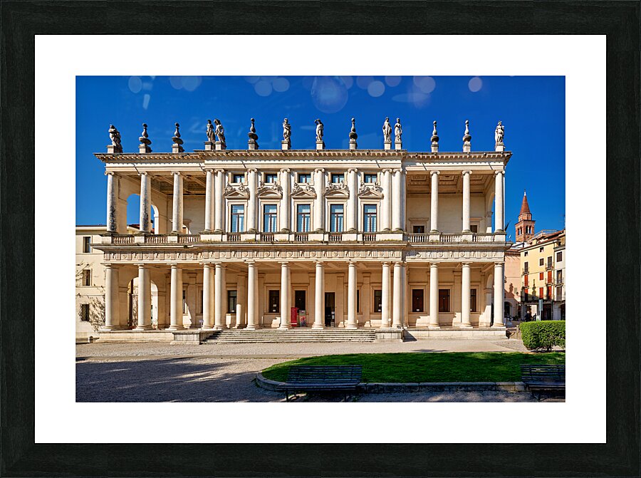 Vicenza Veneto Italy. The Renaissance Palazzo Chiericati designed by Andrea Palladio. Picture Frame print