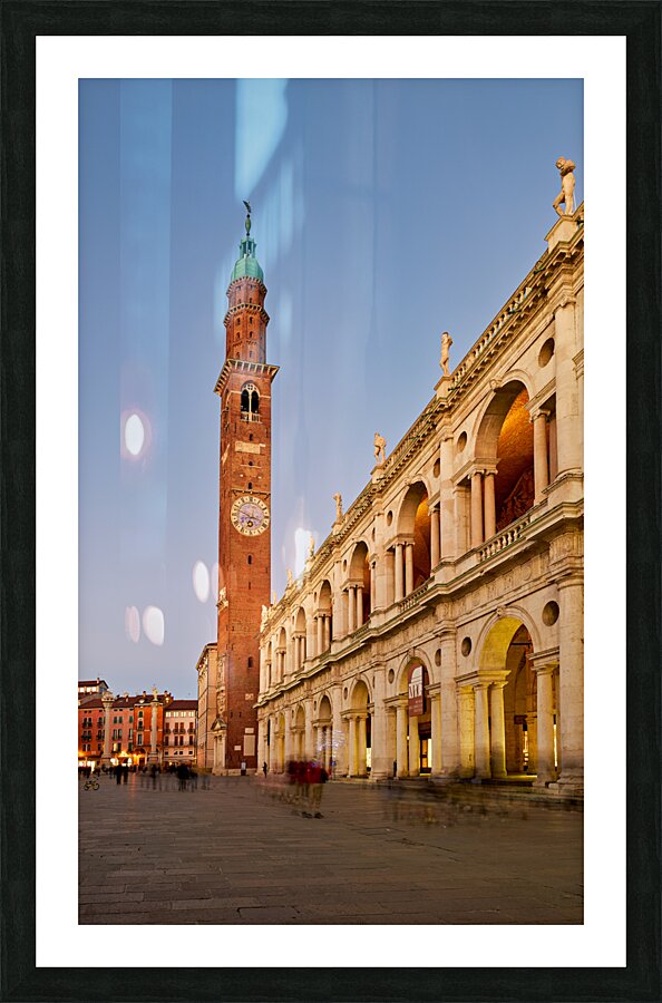Vicenza Veneto Italy. The Basilica Palladiana is a Renaissance building in the central Piazza dei Signori in Vicenza Picture Frame print