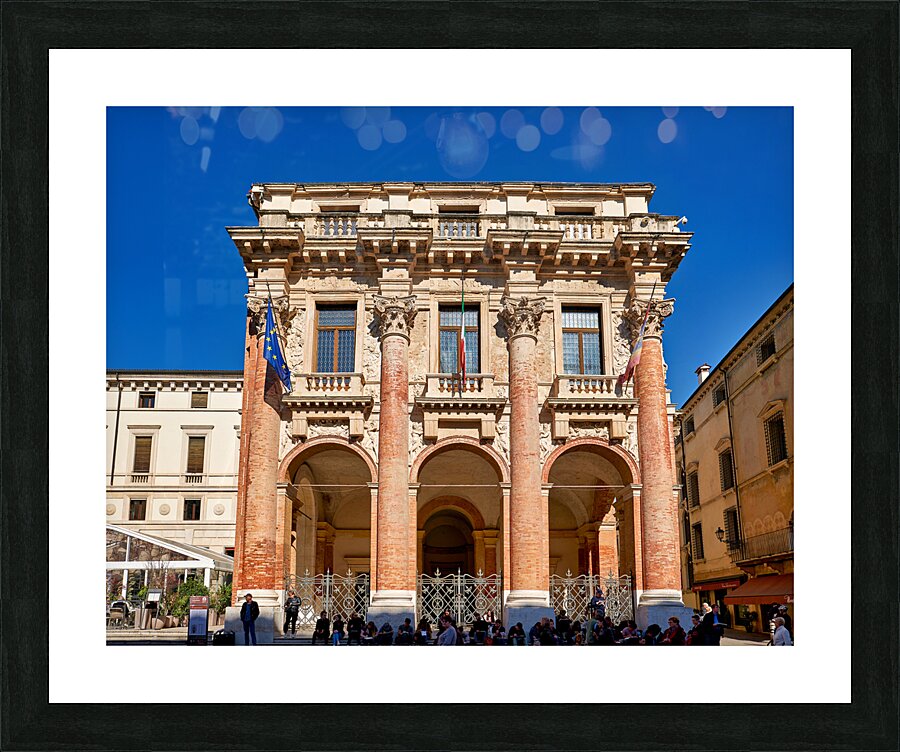 Vicenza Veneto Italy. The palazzo del Capitaniato also known as loggia del Capitanio or loggia Bernarda Picture Frame print