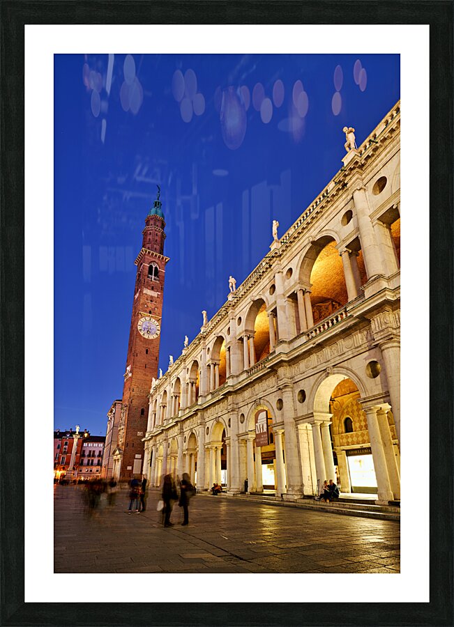 Vicenza Veneto Italy. The Basilica Palladiana is a Renaissance building in the central Piazza dei Signori in Vicenza Picture Frame print