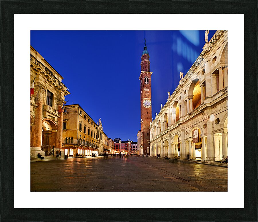 Vicenza Veneto Italy. The Basilica Palladiana is a Renaissance building in the central Piazza dei Signori in Vicenza Picture Frame print