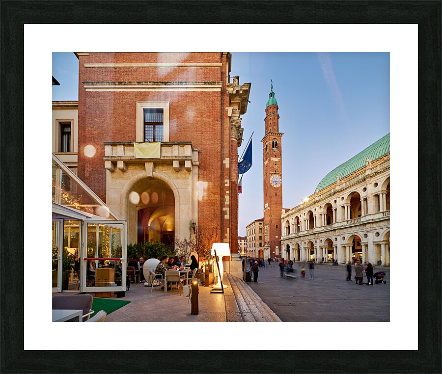 Vicenza Veneto Italy. The Basilica Palladiana is a Renaissance building in the central Piazza dei Signori in Vicenza Picture Frame print