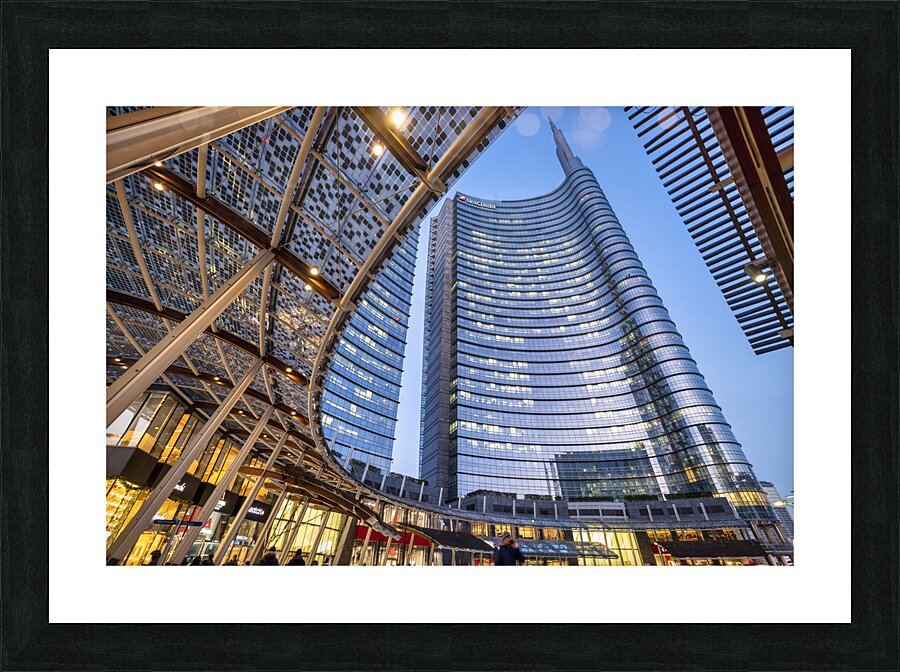 Milan Lombardy Italy. Porta Nuova District. Picture Frame print