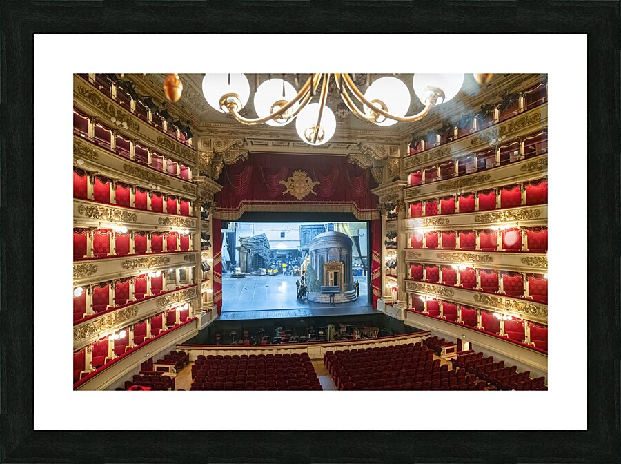 Milan Italy. Teatro alla Scala Opera House Picture Frame print