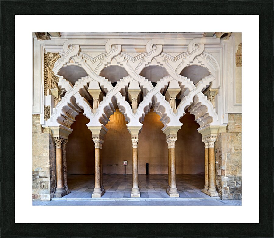 Zaragoza. Saragossa. Aragon. Spain. Aljafería Palace Picture Frame print
