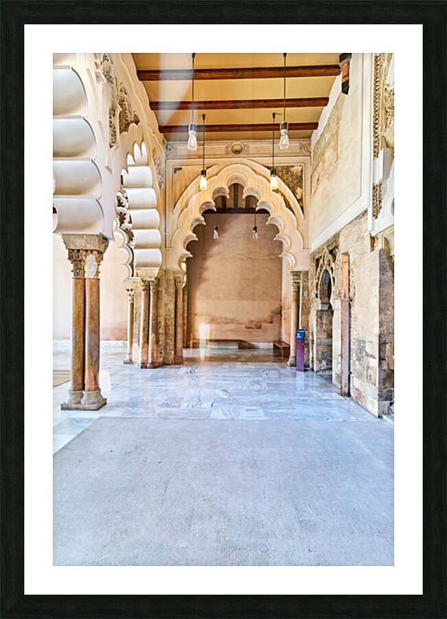 Zaragoza. Saragossa. Aragon. Spain. Aljafería Palace Picture Frame print
