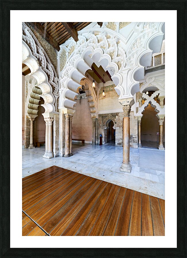 Zaragoza. Saragossa. Aragon. Spain. Aljafería Palace Picture Frame print