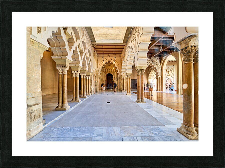 Zaragoza. Saragossa. Aragon. Spain. Aljafería Palace Picture Frame print