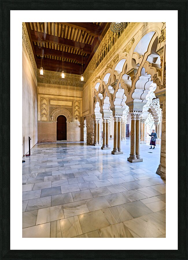 Zaragoza. Saragossa. Aragon. Spain. Aljafería Palace Picture Frame print