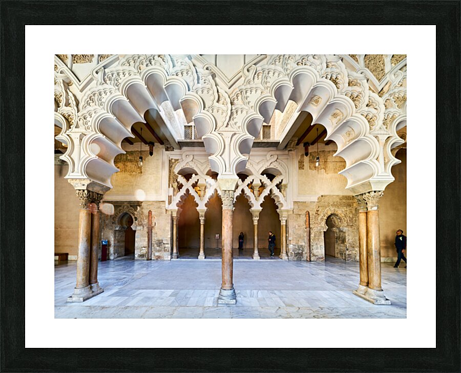 Zaragoza. Saragossa. Aragon. Spain. Aljafería Palace Picture Frame print