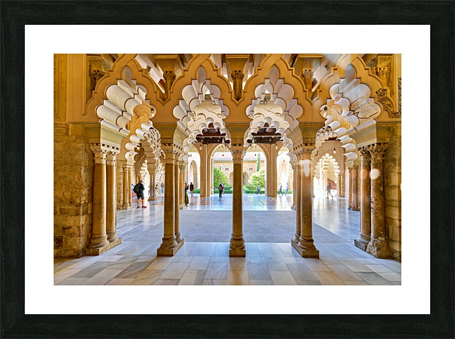 Zaragoza. Saragossa. Aragon. Spain. Aljafería Palace Picture Frame print