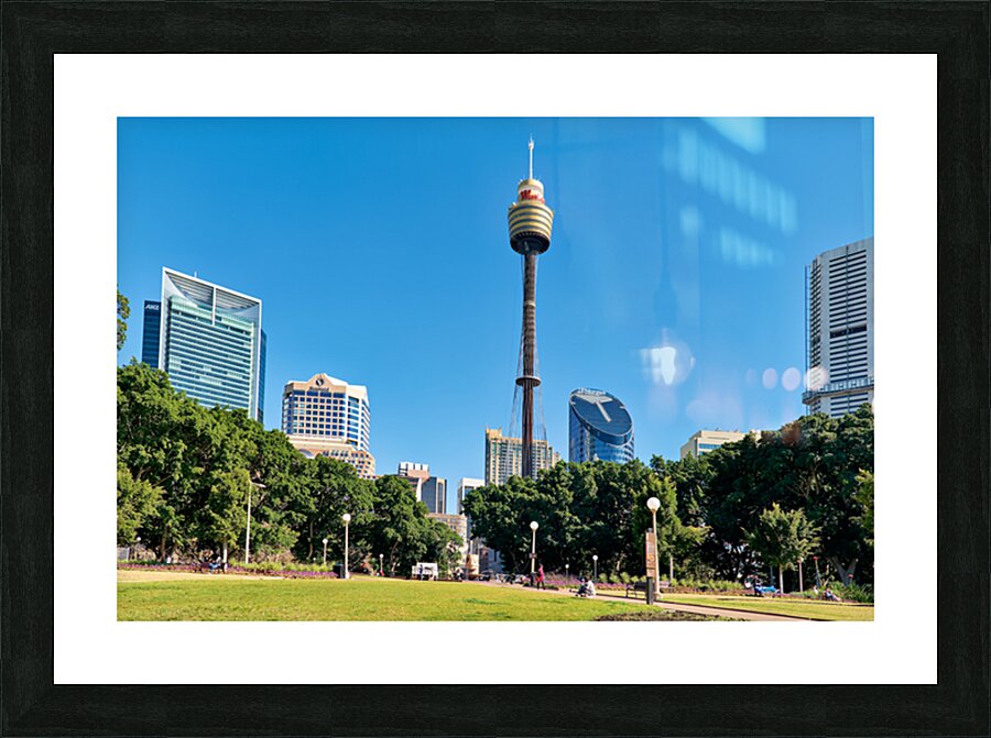 Sydney Tower Eye and surrounding buildings on a clear day. Picture Frame print