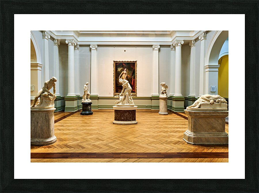 Sculptures and paintings in an art gallery in Sydney Picture Frame print