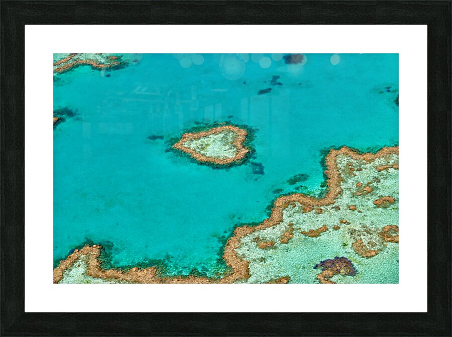 Heart Reef Great Barrier Reef Australia Picture Frame print