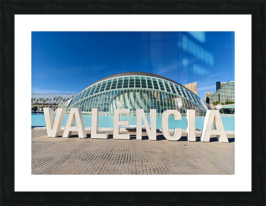 Visit Valencias City of Arts and Sciences near the Hemisfèric Picture Frame print