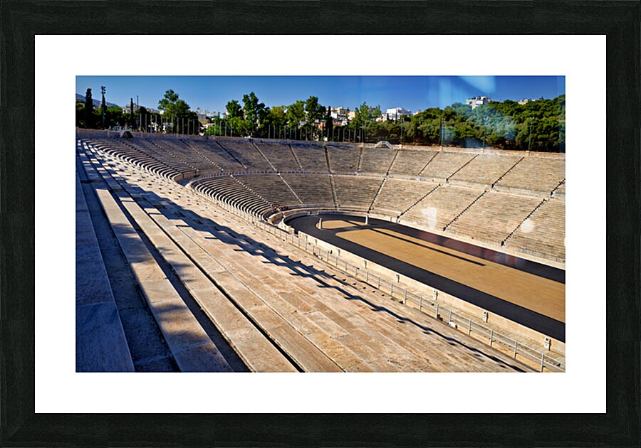 Panathenaic Stadium in Athens during a warm sunny day Picture Frame print