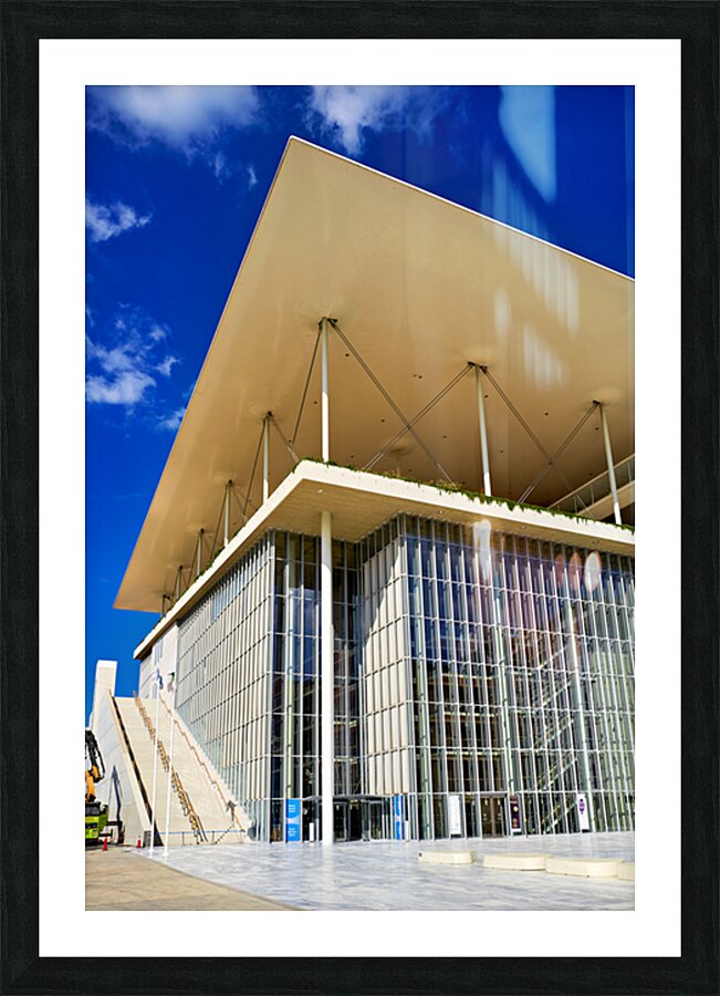 Stavros Niarchos Foundation Center showcases architecture in Ath Picture Frame print