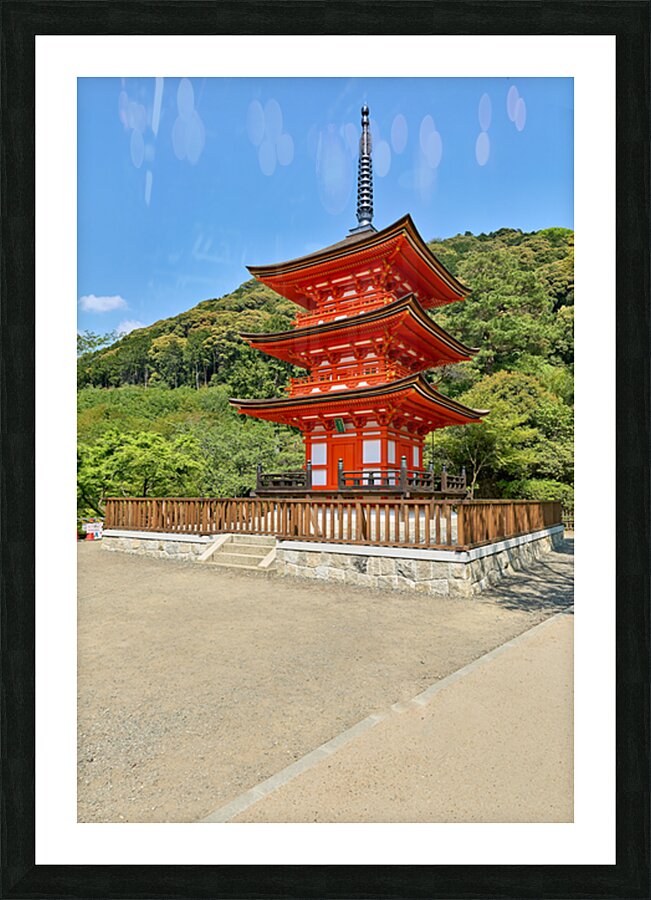 Visit to koyasu pagoda at kiyomizu dera temple in kyoto japan Picture Frame print