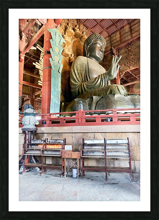 Great Buddha Hall at Todai ji temple in Nara Japan invites visi Picture Frame print