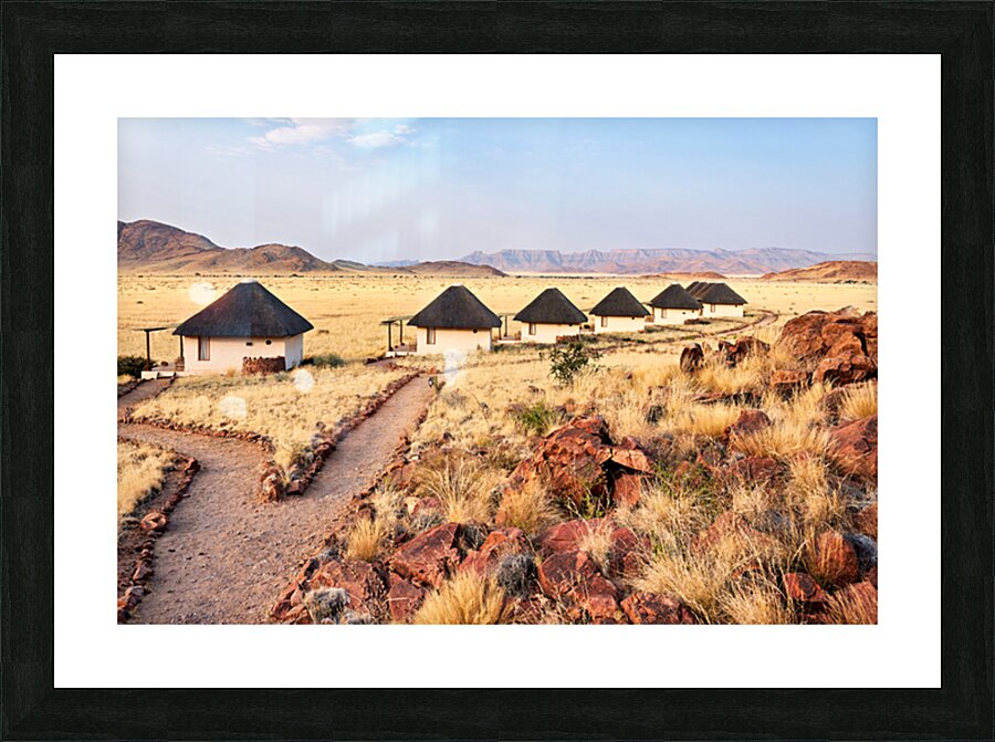 Lodging area in Namib Naukluft National Park in Namibia Picture Frame print