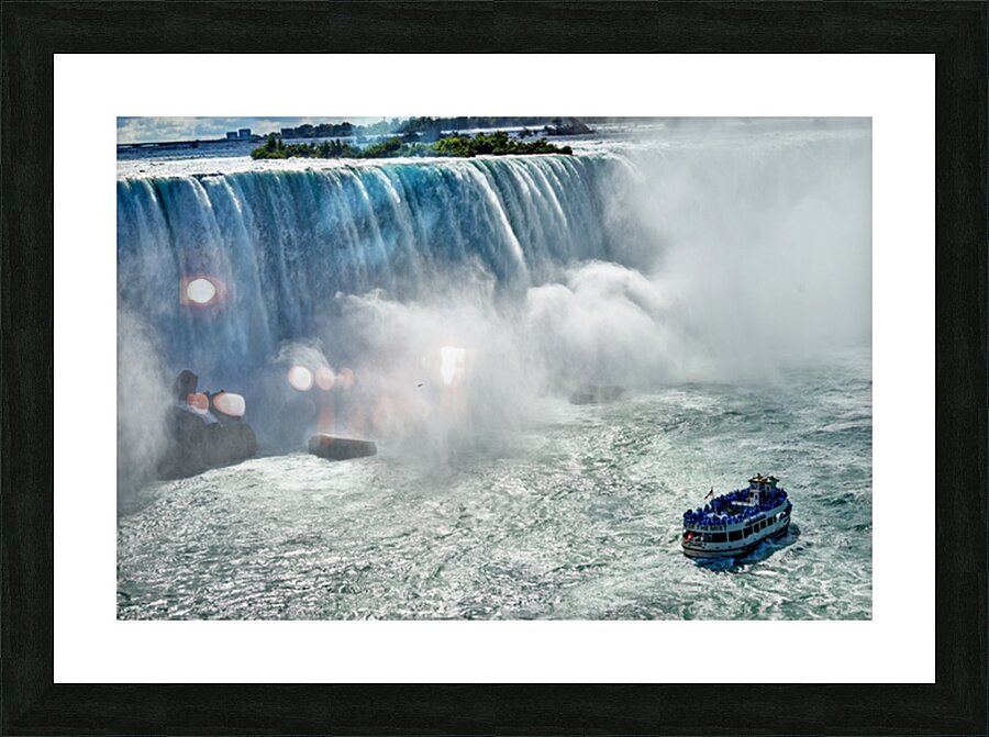 Maid of the Mist boat at Niagara Falls. Picture Frame print