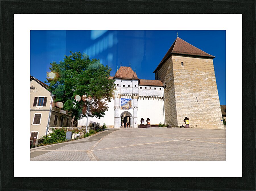 Visit to the castle in Annecy Haute Savoie France during a sun Picture Frame print