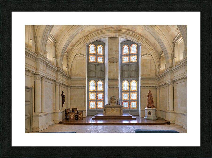 Visit chapel in Chateau de Chambord in France for quiet reflecti Picture Frame print