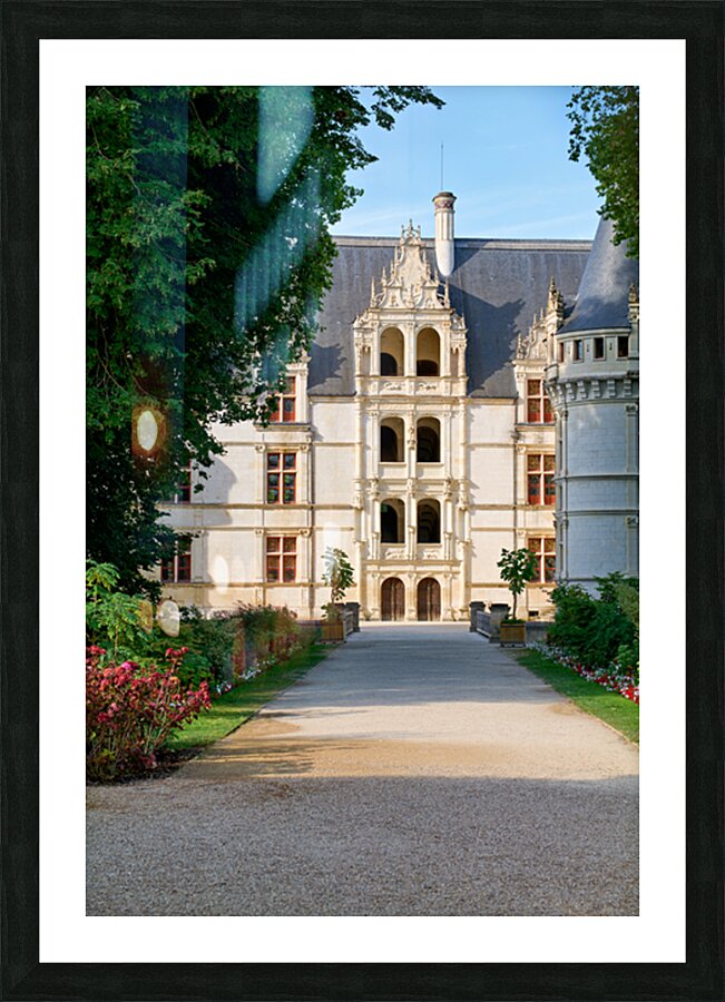 Chateau dAzay le Rideau in the Loire Valley France during the  Picture Frame print