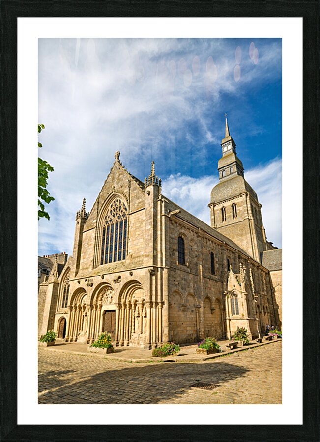Explore the basilica of st saviour in dinan brittany france Picture Frame print