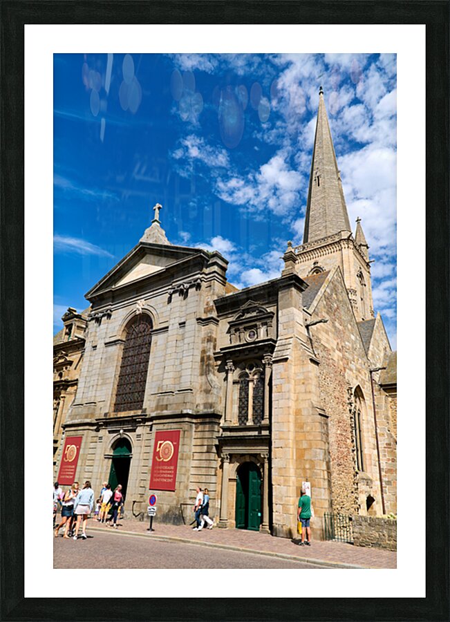 Explore cathedral saint vincent in saint malo brittany france Picture Frame print
