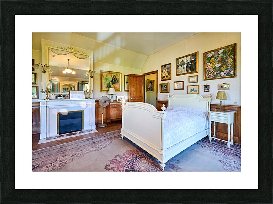 Visit to Monets house in Giverny Normandy with bright room dec Picture Frame print