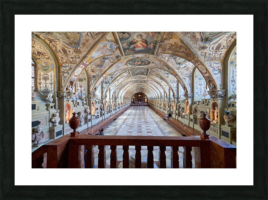 Visit to the residenz residence palace in munich germany Picture Frame print